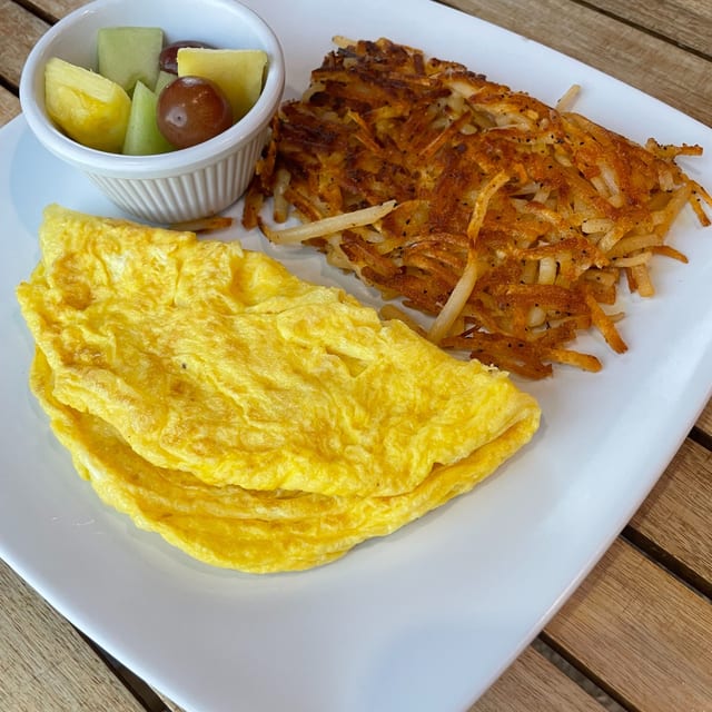 Omelette plain.