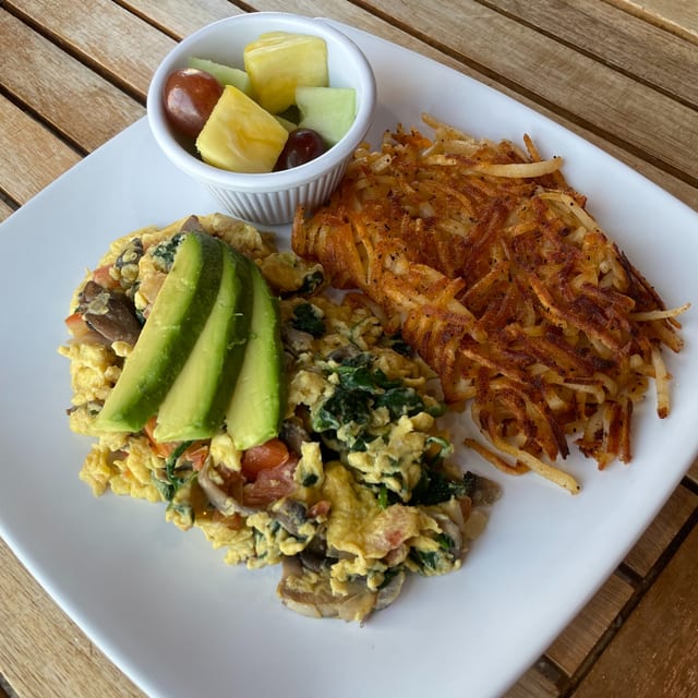 Scrambled vegetarian.